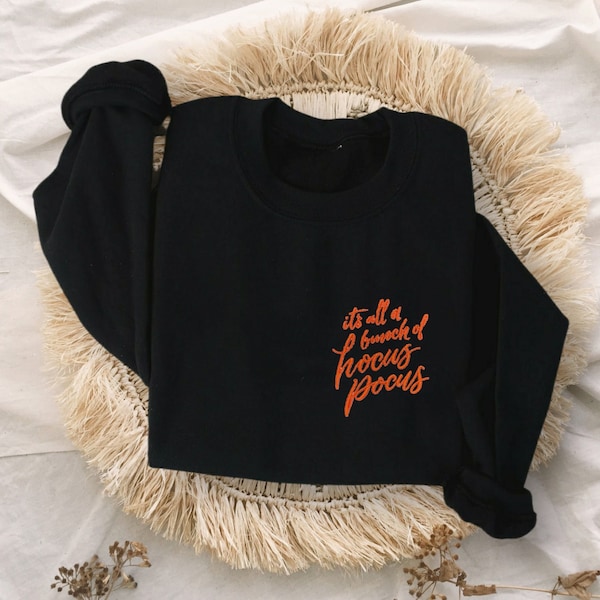Embroidered Hocus Pocus Unisex Crewneck Sweatshirt | Disney World Crewneck | Sanderson Sister Sweater | Disneyland Sweater | WDW Sweater