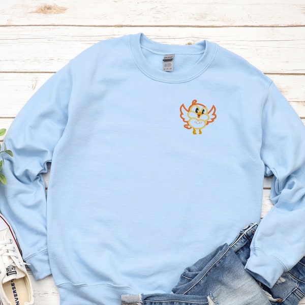 Embroidered Runaway Railway Chuuby Bird Unisex Crewneck Sweater | Disney World Sweater | Hollywood Studios | Disneyland