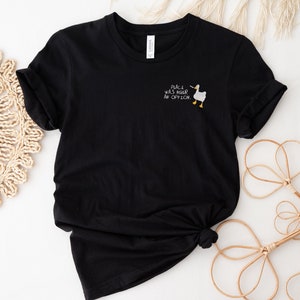 Peace Was Never an Option Embroidered Tee | Unisex Tee | Funny Goose Sweatshirt | Unique Gift