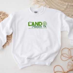Living with the Land Produce Co Embroidered Crewneck Sweatshirt | Disney World Sweatshirt | Epcot | WDW Crewneck