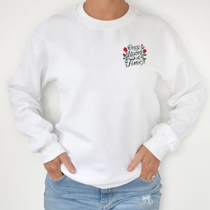 Once Upon A Time Embroidered Unisex Crewneck Sweater | Disney Sweater | Beauty and the Beast Sweater | Fairytale Crewneck