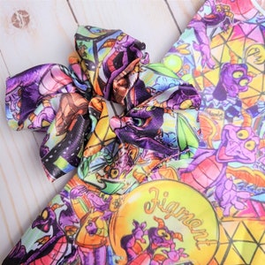 Figment Scrunchie | Handmade Satin Disney Hair Accessory