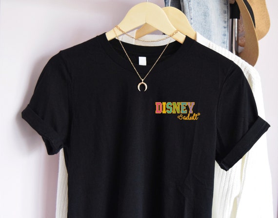 Embroidered Disney Adult Unisex Shirt | Disney World Shirt | Gift for Her | Disney Trip Shirt | Disneyland | California Adventure