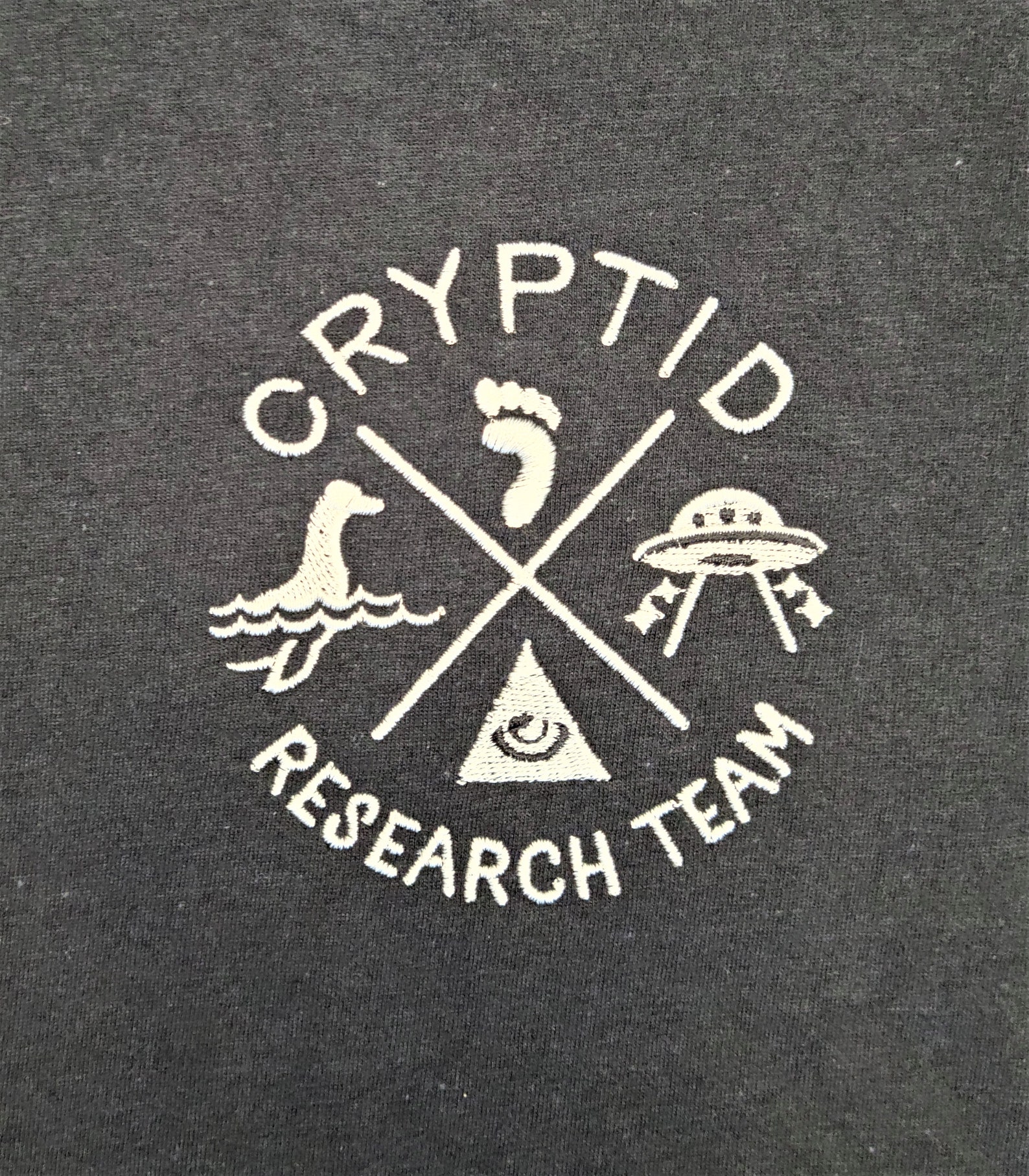 Cryptid Research Team Embroidered Tee Unisex and Women's | Etsy