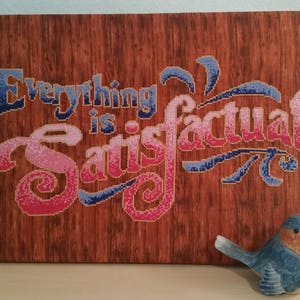 Instant PDF Download | Cross-Stitch Pattern | Everything is Satisfactual | Disneyland Cross Stitch Pattern | Splash Mountain