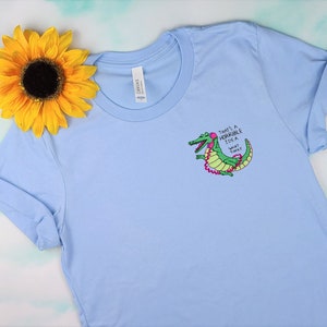 Horrible Idea Alligator Embroidered Unisex Shirt | Funny Shirt Sayings | Gift for Her | Funny Alligator Tee | Louisiana Shirt