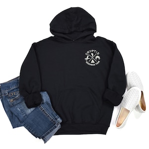 Embroidered Cryptid Research Team Unisex Hoodie Sweatshirt | Bigfoot | Loch Ness Monster | Alien | Cryptid Sweatshirt | Illuminati