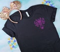 Haunted Mansion Wallpaper Pattern Embroidered Shirt | Disney World Shirt | Disneyland Shirt | Disney Trip Shirt | Magic Kingdom Shirt