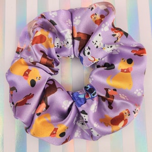 Disney Doggos Scrunchie | Soft Scrunchie | Disney World Scrunchie | Satin Scrunchie | Magic Kingdom Scrunchie | Disney Hair Accessory