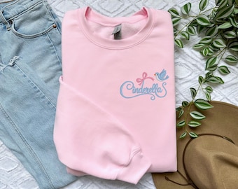 Ras du cou brodé autographes Cendrillon | Sweat-shirt Disney World | Princesse Disney| Ras du cou WDW | Sweat à capuche Magic Kingdom