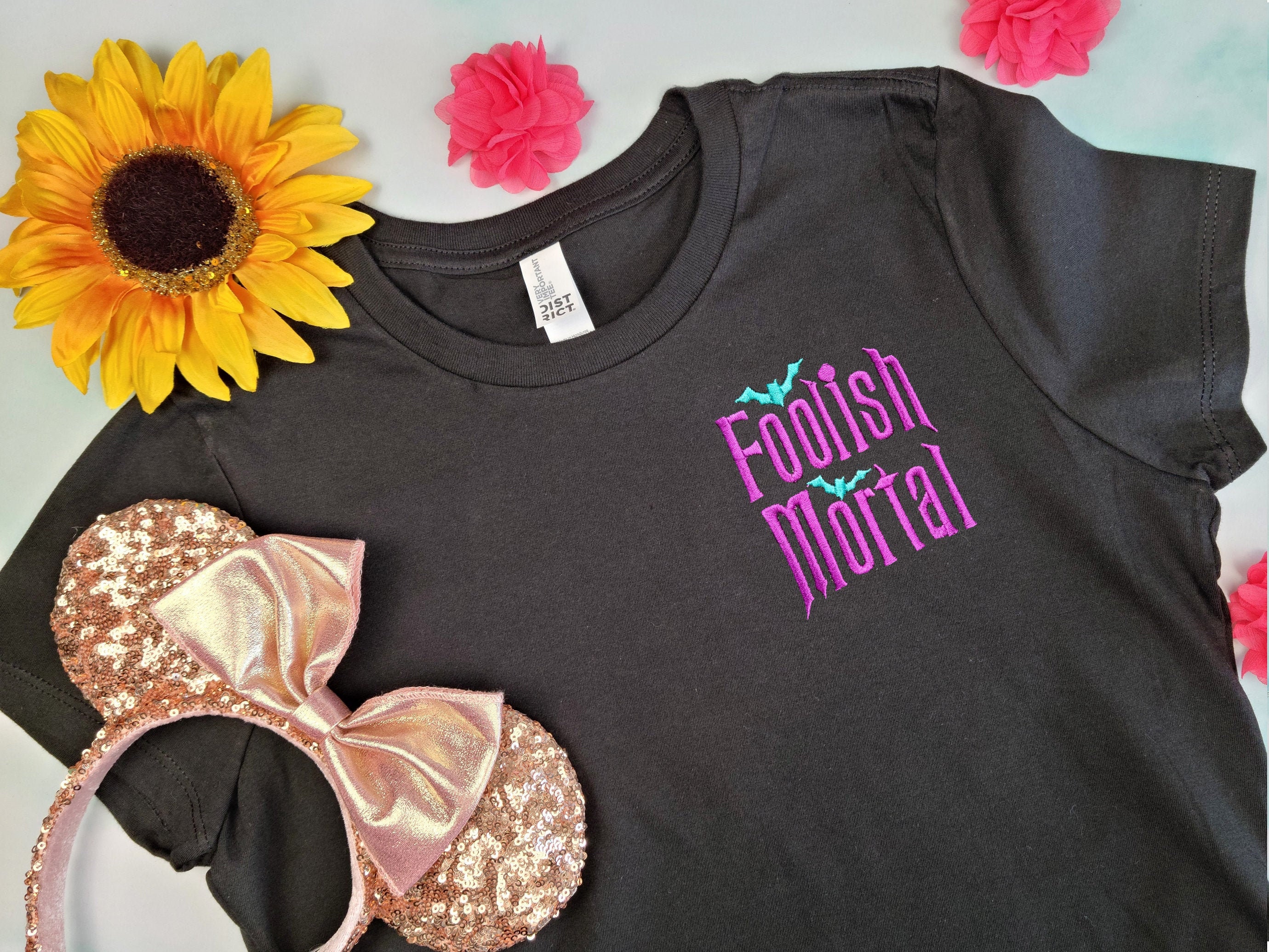 Foolish Mortal Black Embroidered Shirt | Unisex and Women's Style…