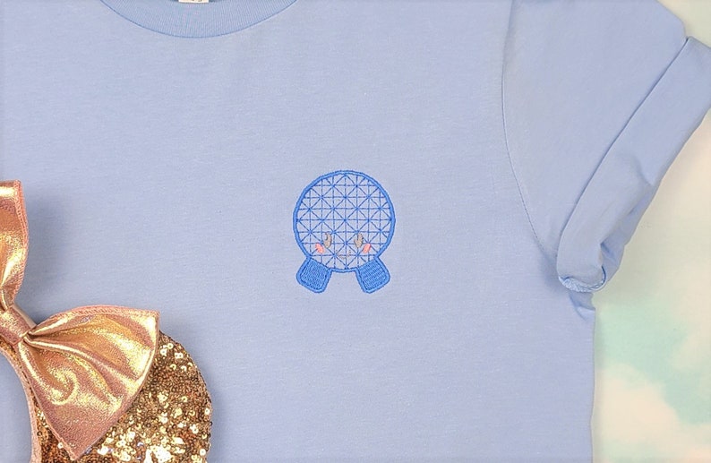 Pastel Kawaii Spaceship Earth Disney World Shirt Disneyland Shirt Gift for Mom Epcot Shirt Disney Trip Shirt Spring Disney Shirt image 2