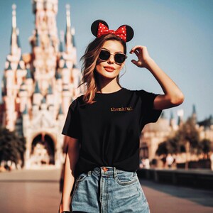 Embroidered Thanksgiving Mickey Thankful Unisex Tee Disney Thanksgiving Disneyland Tee WDW Tee image 2