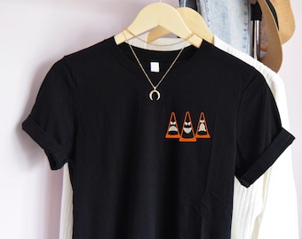 brodée de cônes d'Halloween | T-shirt d'Halloween Disneyland Carsland