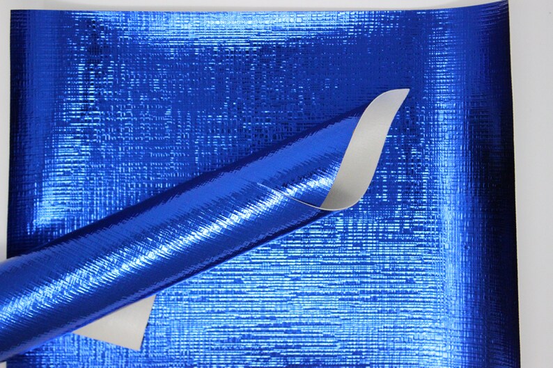 Royal Blue Colorful Leather Fabric Bundle Royal Metallic Faux Leather Sheets Leather Sheets Faux Leather Fabric Sheets