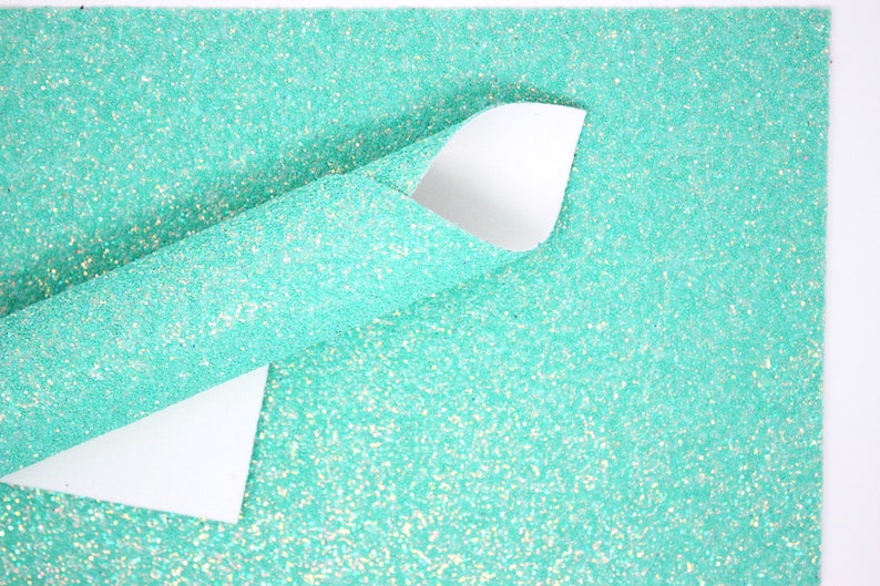 Vibrant Seafoam Chunky Glitter Canvas Sheets Seafoam Vibrant Glitter Canvas Bundle Chunky Glitter Sheets Bow Fabric Jewelry Fabric