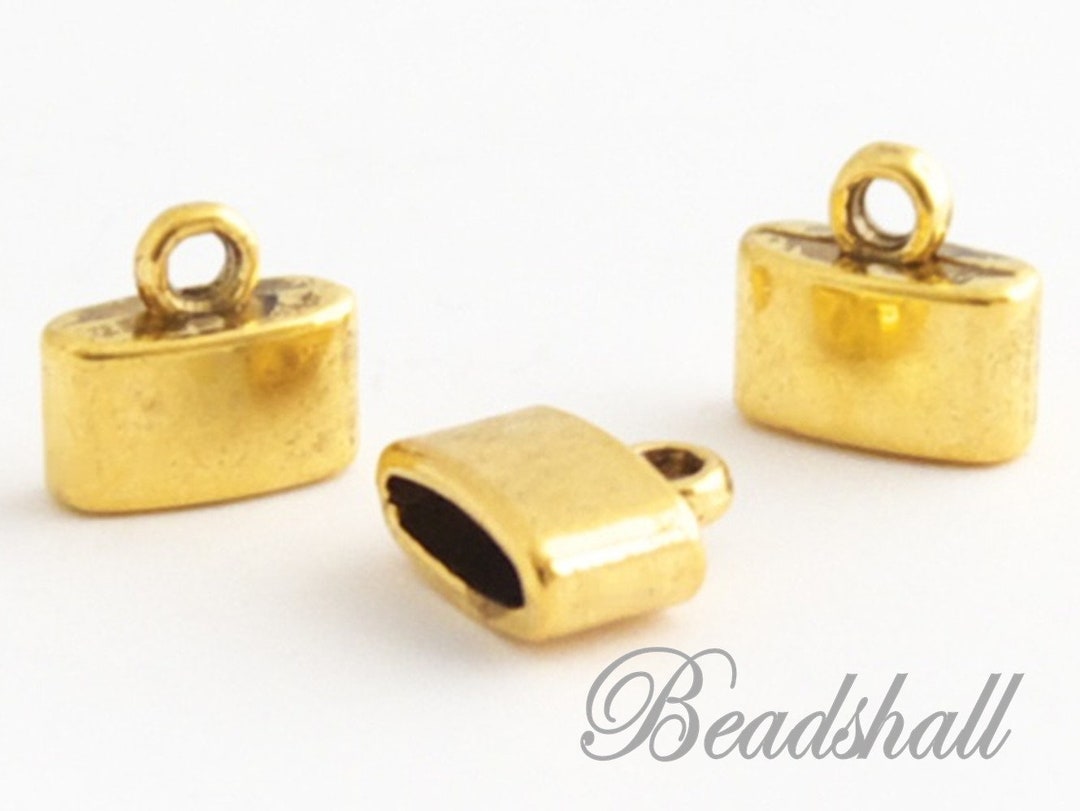 TOAOB Endkappen Gold 10mm – 100 Stück, Für Schmuckherstellung