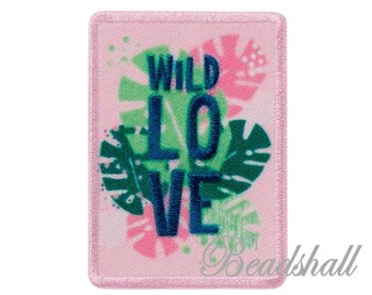 Bügelbild Wild Love Applikation Aufbügelbild