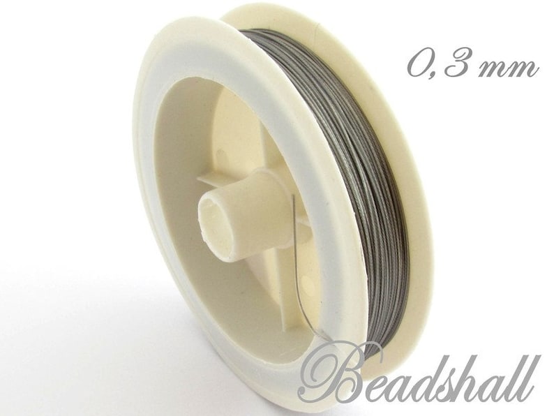 Basic price 1 m=0.04 Euro 1 roll 50 meters jewelry wire jeweler color silver grey