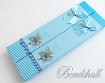 2 Geschenkschachteln Giftbox light blue Schmuckschachtel Schachtel hellblau