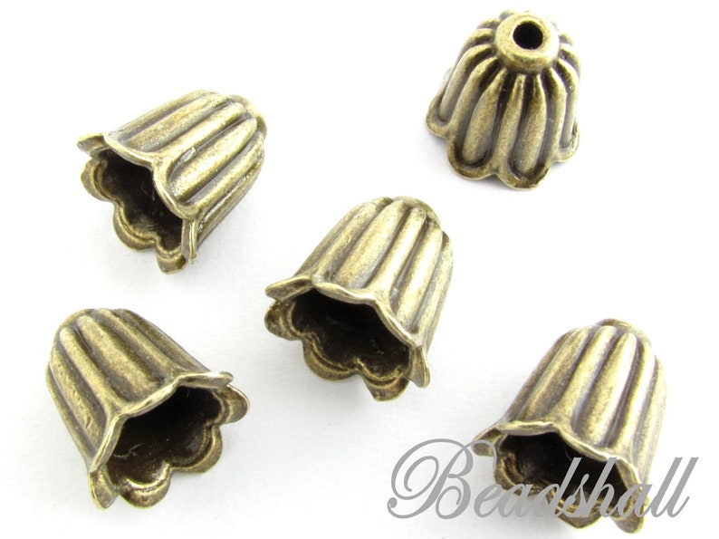 6 Verbinder Rose vintage Bronze