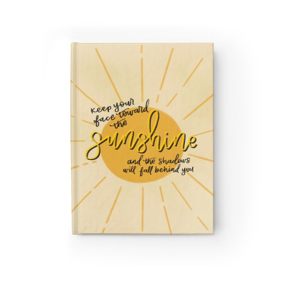 Hard Cover Sunshine Journal Ruled Line Etsy