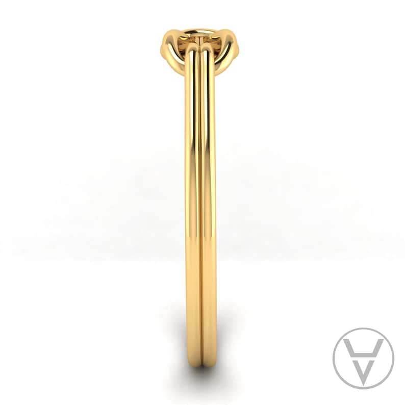 Delicate Promise Ring Stackable Ring Knotted Ring Tie the Knot Dainty Promise Ring Knot Promise Ring Gold Promise Ring
