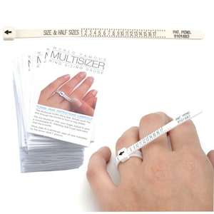 RING SIZER  Adjustable Ring Sizer | Reusable Ring Sizing Tool | Multi-Sizer Adjustable Finger Gauge