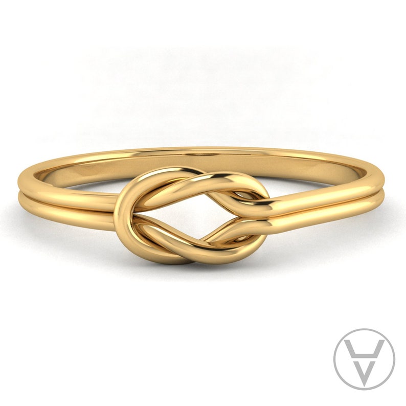 Delicate Promise Ring Stackable Ring Knotted Ring Tie the Knot Dainty Promise Ring Knot Promise Ring Gold Promise Ring