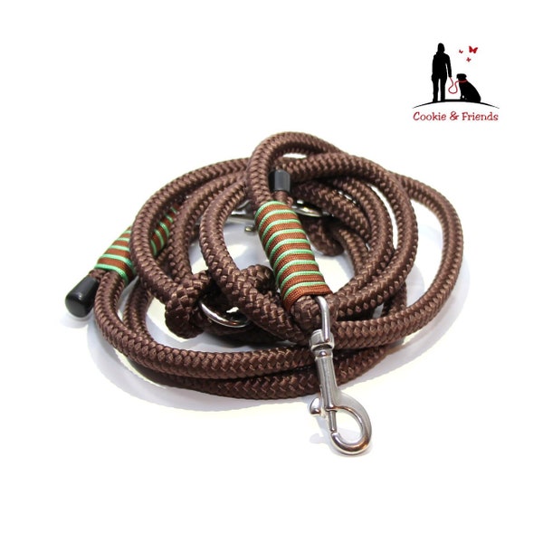 Tauleine "Mint Chocolate", Adjustable, different carabiners and lengths selectable