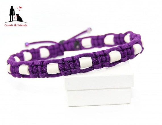 EM - Keramik Halsband fr Hunde, mehr Sicherheit durch Kordelstopper  Verschluss, Art: Cobra  Acid Purple - Etsy.de