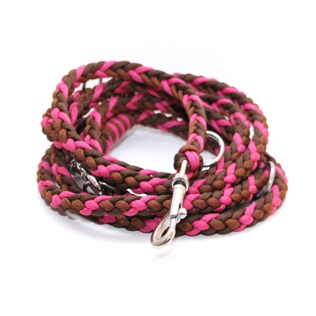 Braided Paracord Dog Leash. Safe and Durable Adjustable Etsy