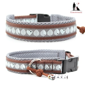 Collier &quot;Woods-Gris/Marron&quot;, collier pour chien, collier pour chien