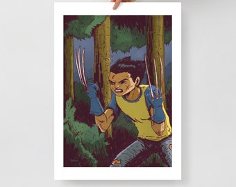 Young Wolverine - fine art print