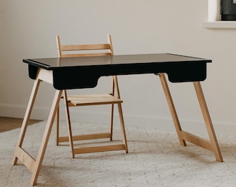 Kids Sensory Table: Birch Plywood Activity Table with Lids