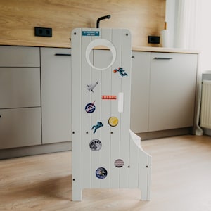 Kitchen tower, Adjustable kitchen tower, Kids and baby, Montessori kitchen tower, Kitchen tower, Montessori furniture, Toddler tower