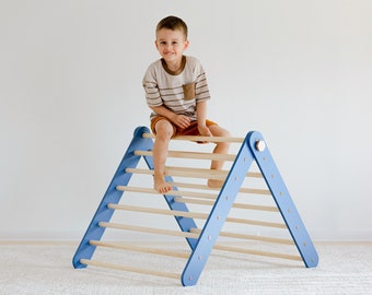 Foldable climbing triangle, Floor climbing triangle , Climbing ladder, Montessori triangle, Play station, Montessori ladder