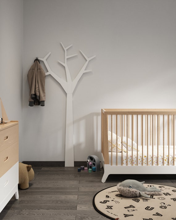 ツリー型コートスタンド、子供部屋の装飾、壁掛けMDFハンガー - Etsy 日本