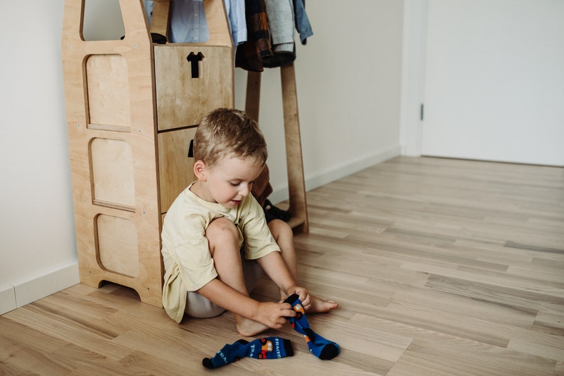 Armoire pour enfants Portevêtements Montessori Etsy France