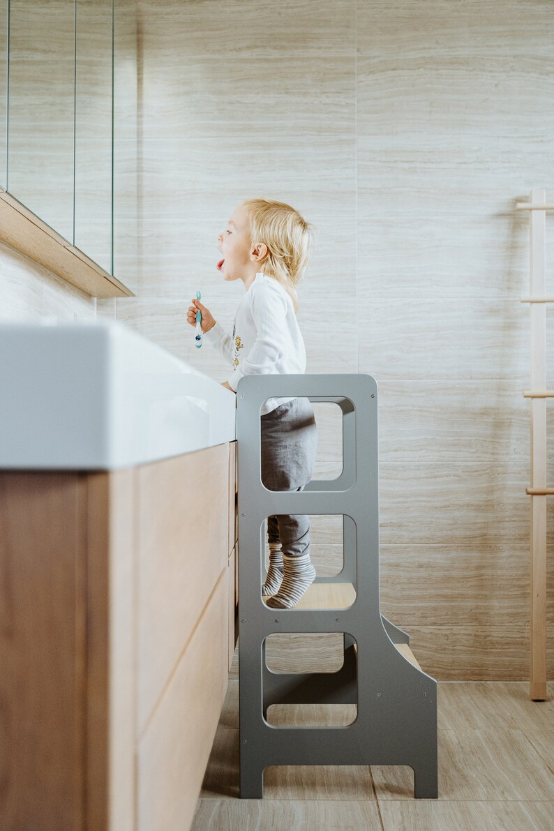 Kitchen helper tower Learning tower Toddler stool Kid step Etsy