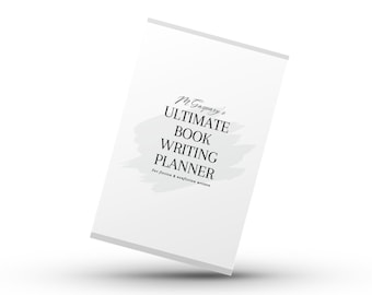 Ultimate Book Writing Planner Digital Download, A4 Printable Book Writing Worksheets, Book Outline Templates for Fiction & Nonfiction