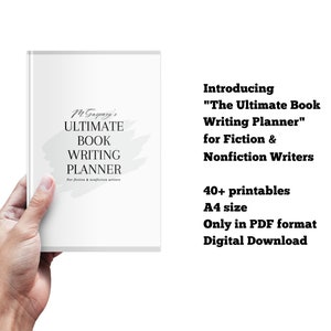 Ultimate Book Writing Planner Digital Download, A4 Printable Book Writing Worksheets, Book Outline Templates for Fiction & Nonfiction image 10