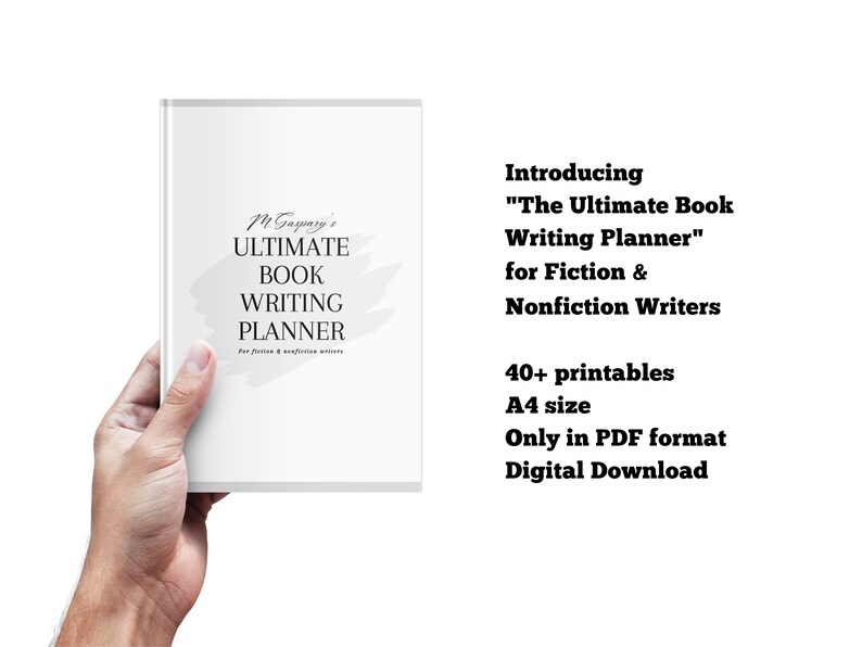 Ultimate Book Writing Planner Digital Download, A4 Printable Book Writing Worksheets, Book Outline Templates for Fiction & Nonfiction image 10