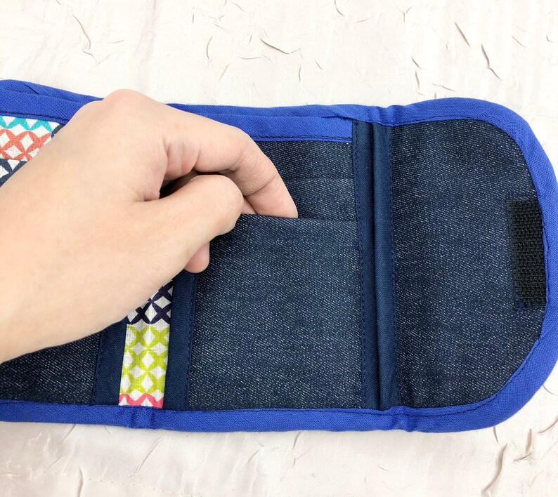 Cute Fabric Wallet Coin Wallet With A LOT of Pockets Velcro Etsy UK