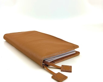 Handmade Leather Cover for Planner, Notebook, Journal, Standard-Sized Leather Hobonichi Cover, Midori Cover, Real Leather Traveler Notebook