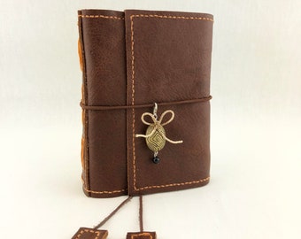 Travelers Notebook Leather Handmade Notebook Cover Fauxdori, Travelers Journal Rustic Leather Journal Bind