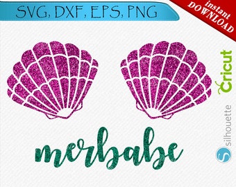 Mermaid Bra Svg Etsy
