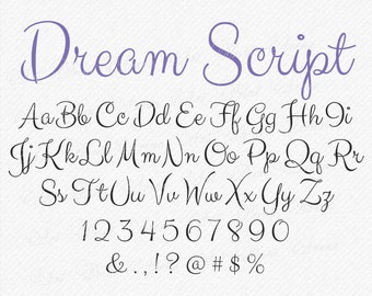 Svg Fonts Dream SVG handwritten font wedding Cursive Font SVG, Brush Font, Retro Font ,Silhouette, svg files for cricut font
