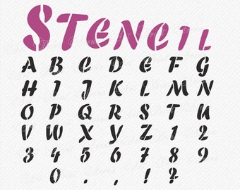 Stencil svg, Stencil font svg, STENCIL Letters Svg, Stencil Monogram Font, Stencil Alphabet SVG, Stencil Font Svg, Silhouette, Cricut Svg