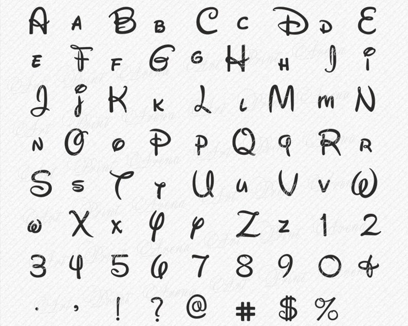 Disney Alphabet Svg Disney Schrift Svg Ohren Svg Minnie Etsy My XXX